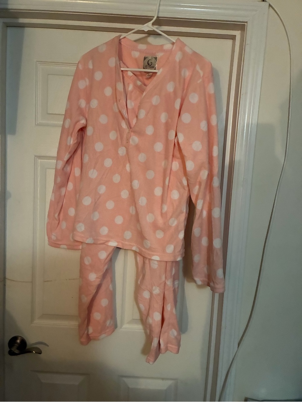 Pj Couture Pink Polka Dot Two-Piece Pajama Set